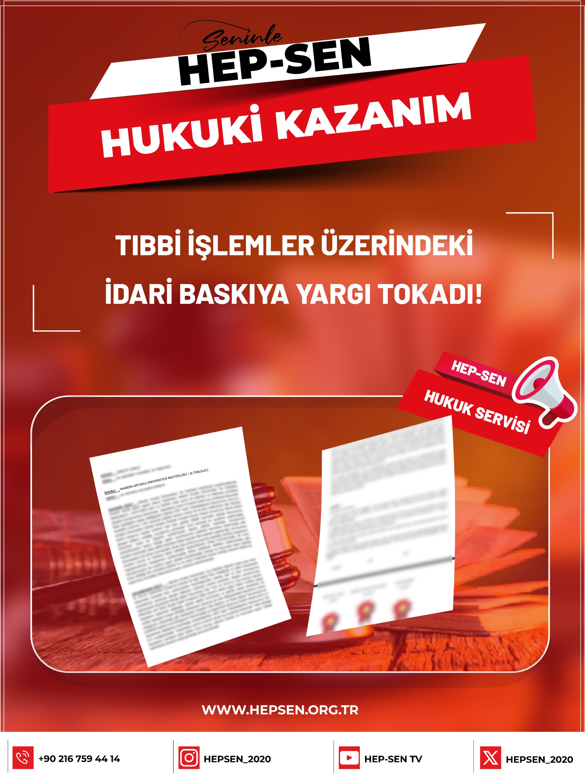 Mardin'de Hekim Üyemize Tıbbi İşlem Nedeniyle verilen Verilen Haksız Disiplin Cezası İptal Edildi!